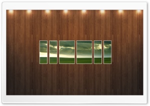 Green Field Picture   Wood Wall Ultra HD Wallpaper for 4K UHD Widescreen desktop, tablet & smartphone
