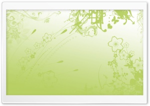 Green Flowers Background Ultra HD Wallpaper for 4K UHD Widescreen desktop, tablet & smartphone