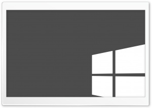 Grey and White Windows Flag Ultra HD Wallpaper for 4K UHD Widescreen desktop, tablet & smartphone