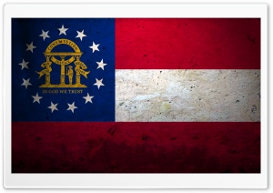 Grunge Flag Of Georgia (US State) Ultra HD Wallpaper for 4K UHD Widescreen desktop, tablet & smartphone