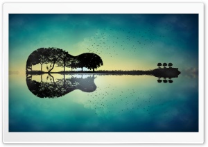 Guitar Trees Ultra HD Wallpaper for 4K UHD Widescreen desktop, tablet & smartphone