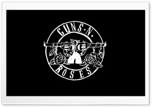 Guns 'n' Roses Logo (HD) Ultra HD Wallpaper for 4K UHD Widescreen desktop, tablet & smartphone