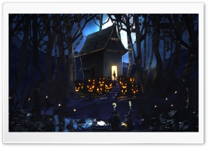 Halloween Drawing Ultra HD Wallpaper for 4K UHD Widescreen desktop, tablet & smartphone