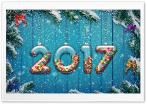 Happy New Year 2017 Ultra HD Wallpaper for 4K UHD Widescreen desktop, tablet & smartphone