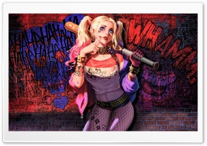 Harley Quinn Daddys Lil Monster Ultra HD Wallpaper for 4K UHD Widescreen desktop, tablet & smartphone