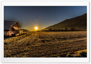 HDR Frosty Morning Sun Rise Ultra HD Wallpaper for 4K UHD Widescreen desktop, tablet & smartphone