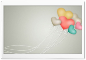 Heart Balloons Ultra HD Wallpaper for 4K UHD Widescreen desktop, tablet & smartphone