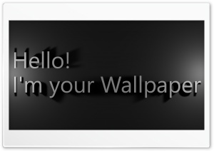 Hello Ultra HD Wallpaper for 4K UHD Widescreen desktop, tablet & smartphone