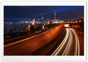 Highway At Night Ultra HD Wallpaper for 4K UHD Widescreen desktop, tablet & smartphone