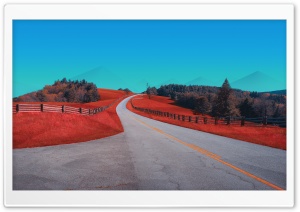Hill Road Landscape Ultra HD Wallpaper for 4K UHD Widescreen desktop, tablet & smartphone