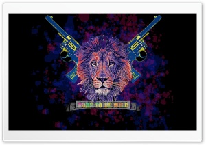 Hipster Lion Ultra HD Wallpaper for 4K UHD Widescreen desktop, tablet & smartphone