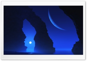 Iceberg At Night Ultra HD Wallpaper for 4K UHD Widescreen desktop, tablet & smartphone