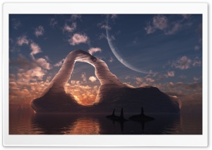 Iceberg At Sunset Ultra HD Wallpaper for 4K UHD Widescreen desktop, tablet & smartphone