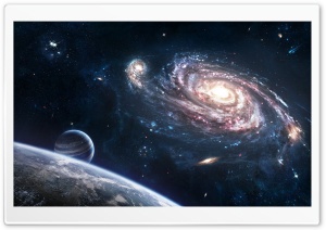 Inhabited Planet Ultra HD Wallpaper for 4K UHD Widescreen desktop, tablet & smartphone