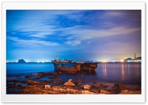 Island View At Night Ultra HD Wallpaper for 4K UHD Widescreen desktop, tablet & smartphone