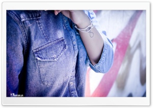 Jeans Shirt Girl Ultra HD Wallpaper for 4K UHD Widescreen desktop, tablet & smartphone