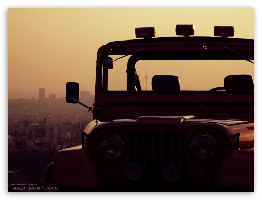 Jeep and Tehran Ultra HD Desktop Background Wallpaper for