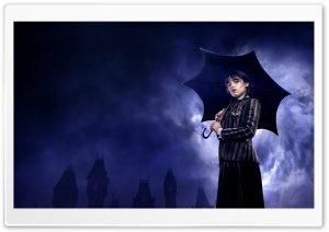 Jenna Ortega as Wednesday Addams Ultra HD Wallpaper for 4K UHD Widescreen desktop, tablet & smartphone