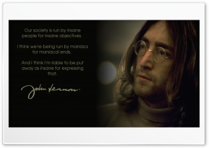 John Lennons quote Ultra HD Wallpaper for 4K UHD Widescreen desktop, tablet & smartphone