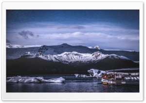 Jokulsarlon Glacial Lake, Boat Tour, Iceland Ultra HD Wallpaper for 4K UHD Widescreen desktop, tablet & smartphone