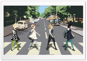 K ON! Yui, Mio, Ritsu And Tsumugi Ultra HD Wallpaper for 4K UHD Widescreen desktop, tablet & smartphone