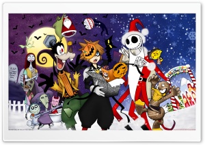 Kingdom Hearts Halloween Town Ultra HD Wallpaper for 4K UHD Widescreen desktop, tablet & smartphone