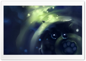 Kitty Reflection Painting Ultra HD Wallpaper for 4K UHD Widescreen desktop, tablet & smartphone