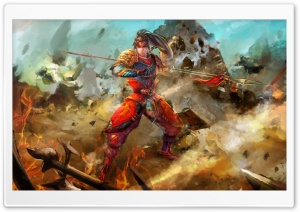 Knights of Valour Zhao Yun Ultra HD Wallpaper for 4K UHD Widescreen desktop, tablet & smartphone