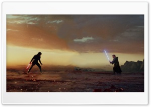 Kylo Ren vs Luke Skywalker Ultra HD Wallpaper for 4K UHD Widescreen desktop, tablet & smartphone