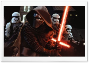 Kylon Ren with First Order StormTroopers Ultra HD Wallpaper for 4K UHD Widescreen desktop, tablet & smartphone