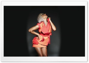 Lady Gaga In Red Dress Ultra HD Wallpaper for 4K UHD Widescreen desktop, tablet & smartphone