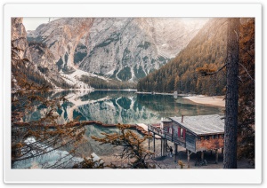 Lago di Braies, Dolomites, Italy Ultra HD Wallpaper for 4K UHD Widescreen desktop, tablet & smartphone