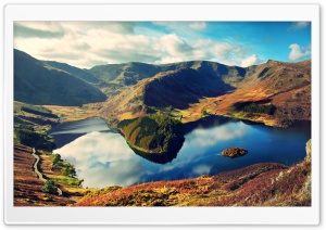 Lake Island Landscape Ultra HD Wallpaper for 4K UHD Widescreen desktop, tablet & smartphone