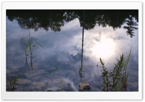 Lake near highway Ultra HD Wallpaper for 4K UHD Widescreen desktop, tablet & smartphone
