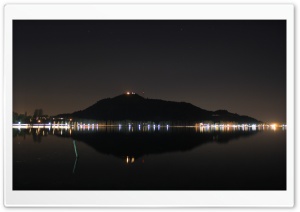 Lakeside Night Ultra HD Wallpaper for 4K UHD Widescreen desktop, tablet & smartphone