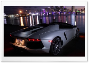 Lamborghini Aventador at Night Ultra HD Wallpaper for 4K UHD Widescreen desktop, tablet & smartphone