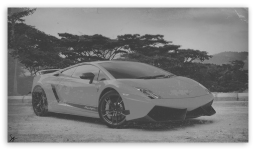 Lamborghini Gallardo WhiteBlack Old Photo UltraHD Wallpaper for 8K UHD TV 16:9 Ultra High Definition 2160p 1440p 1080p 900p 720p ;