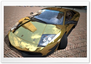 Lamborghini Murcielago LP670-4 SV Gold Ultra HD Wallpaper for 4K UHD Widescreen desktop, tablet & smartphone