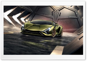 Lamborghini Sian Hybrid Supercar Ultra HD Wallpaper for 4K UHD Widescreen desktop, tablet & smartphone