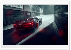 Lamborghini Terzo Millennio Electric Supercar Rear Ultra HD Wallpaper for 4K UHD Widescreen desktop, tablet & smartphone