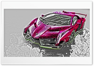 Lamborghini_Veneno_Pink_2014 Ultra HD Wallpaper for 4K UHD Widescreen desktop, tablet & smartphone