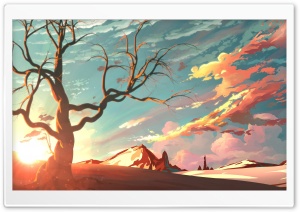 Landscape Illustration Ultra HD Wallpaper for 4K UHD Widescreen desktop, tablet & smartphone