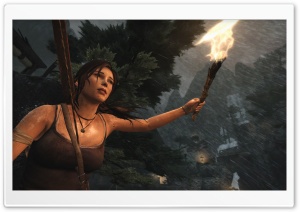 Lara Croft - Night (Tomb Raider 2013) Ultra HD Wallpaper for 4K UHD Widescreen desktop, tablet & smartphone