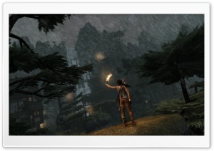 Lara Croft in the Rain (Tomb Raider 2013) Ultra HD Wallpaper for 4K UHD Widescreen desktop, tablet & smartphone