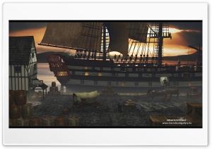 Le Glorieux in the harbor Ultra HD Wallpaper for 4K UHD Widescreen desktop, tablet & smartphone
