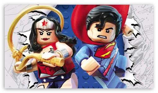 Lego Superman and Wonder Woman UltraHD Wallpaper for 8K UHD TV 16:9 Ultra High Definition 2160p 1440p 1080p 900p 720p ;