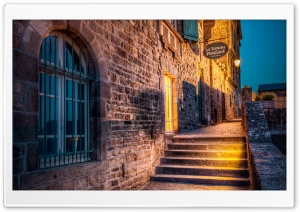 Les Terrasses Poulard, Mont Saint-Michel, France Ultra HD Wallpaper for 4K UHD Widescreen desktop, tablet & smartphone