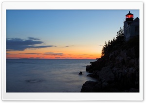 Lighthouse On Cliff Ultra HD Wallpaper for 4K UHD Widescreen desktop, tablet & smartphone