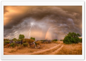 Lightning Rainbow Clouds Ultra HD Wallpaper for 4K UHD Widescreen desktop, tablet & smartphone