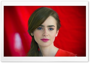 Lily Collins Ultra HD Wallpaper for 4K UHD Widescreen desktop, tablet & smartphone